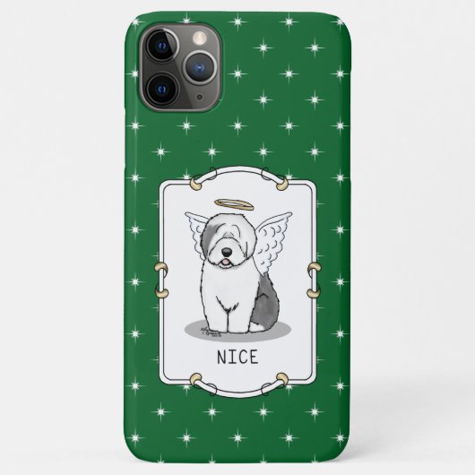 Nice Angel Old English Sheepdog (grijs 1) - Cute Case-Mate iPhone Case (Achterkant)
