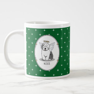 Nice Angel Old English Sheepdog (grijs 1) - Cute Grote Koffiekop