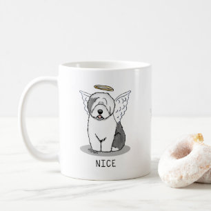 Nice Angel Old English Sheepdog (grijs 1) - Cute Koffiemok