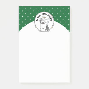 Nice Angel Old English Sheepdog (grijs 1) - Cute Post-it® Notes
