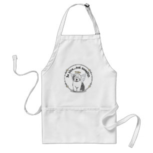 Nice Angel Old English Sheepdog (grijs 1) - Cute Standaard Schort