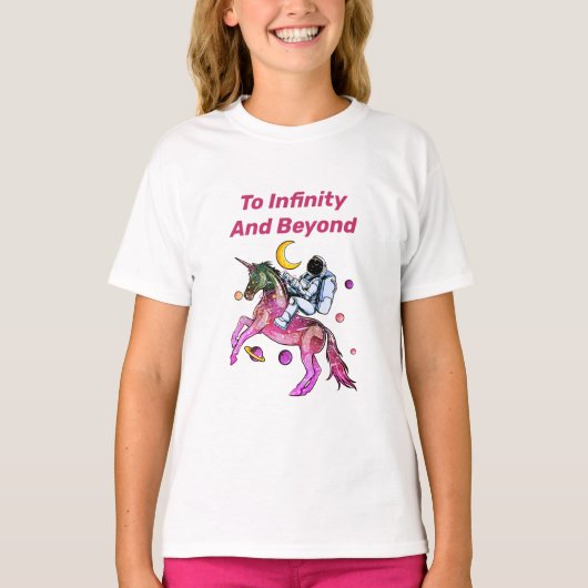 Nice Astronaut Ride Space Unicorn Horse T-shirt (Voorkant)