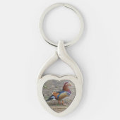 Nice Bird Heart Keychain (Voorkant)