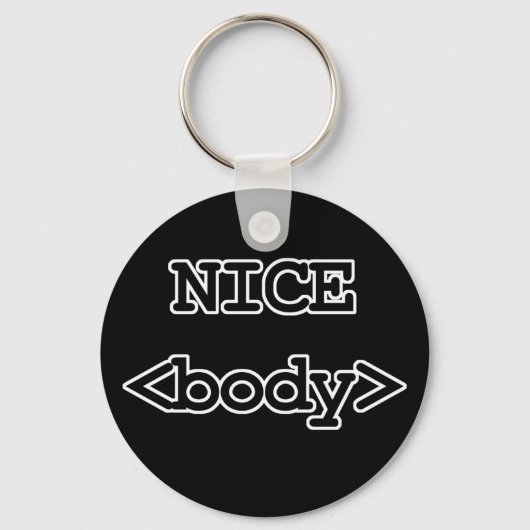 nice body html code sleutelhanger (Voorkant)