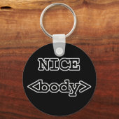 nice body html code sleutelhanger (Voorkant)