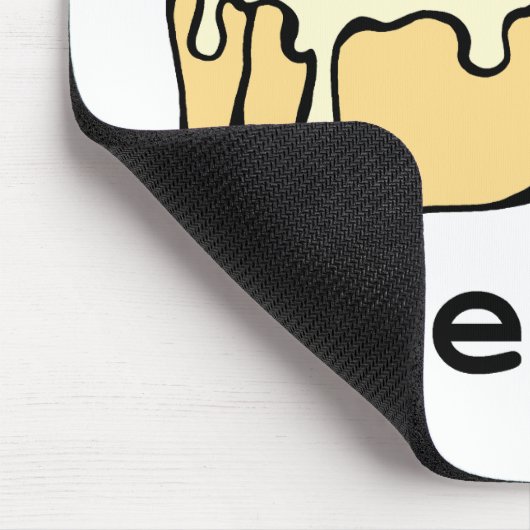 Nice Buns Cinnamon Roll Funny Cartoon Design Muismat (Hoek)