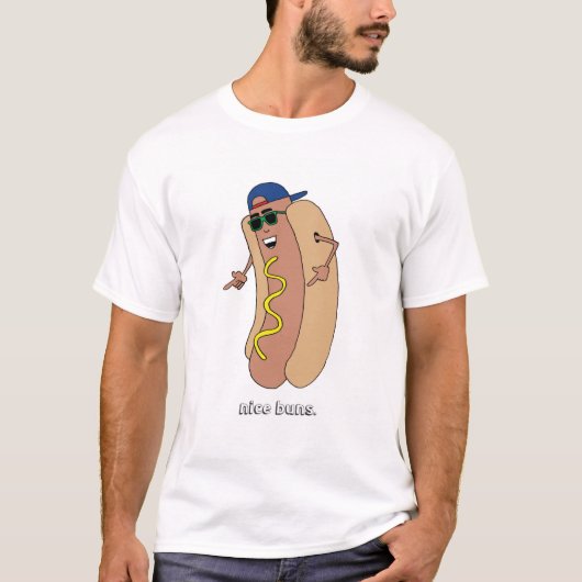 Nice Buns Hot Dog Shirt (Voorkant)
