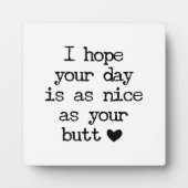 Nice Butt Farmhouse Funny Bathroom Sign Fotoplaat (Voorkant)