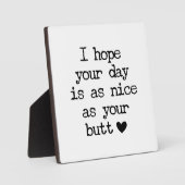 Nice Butt Farmhouse Funny Bathroom Sign Fotoplaat (Voorkant)