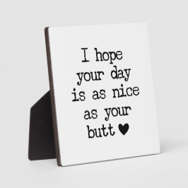 Nice Butt Farmhouse Funny Bathroom Sign Fotoplaat