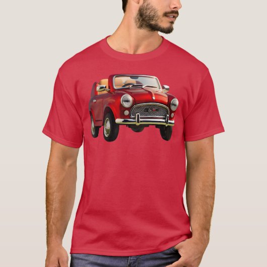 Nice car retro t-shirt (Voorkant)