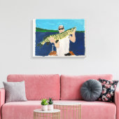 Nice Catch Painted by Mark Elsen Canvas Afdruk (Insitu (Woonkamer))