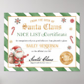 Nice Certificaat Goedgekeurd Sinterklaas Poster (Voorkant)