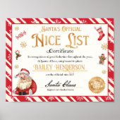 Nice Certificaat Goedgekeurd Sinterklaas Poster (Voorkant)