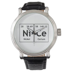 NiCe Chemistry Periodic Table Words Element Symbol Horloge