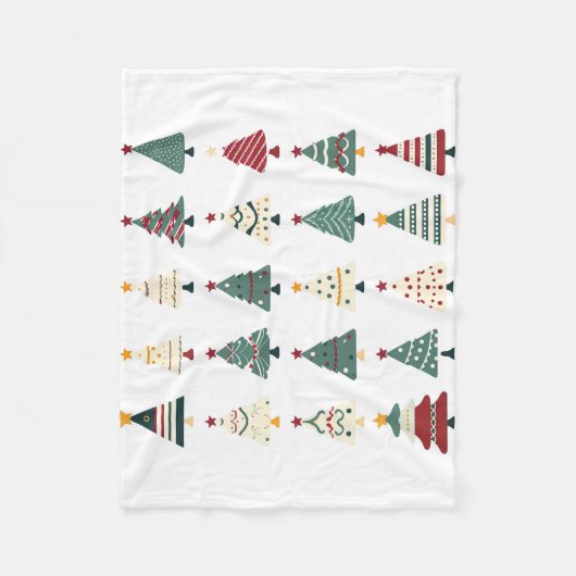 Nice Christmas tree Fleece Deken (Voorkant)