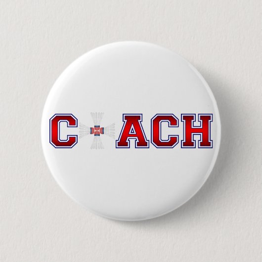 Nice Coach Badminton Insignia Ronde Button 5,7 Cm (Voorkant)