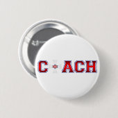 Nice Coach Badminton Insignia Ronde Button 5,7 Cm (Voorkant /achterkant)