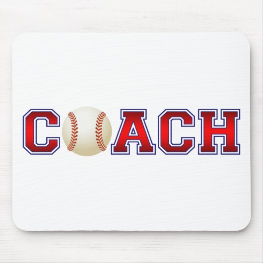 Nice Coach Baseball Insignia Muismat (Voorkant)