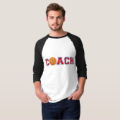 Nice Coach Basketball Insignia T-shirt (Voorkant volledig)