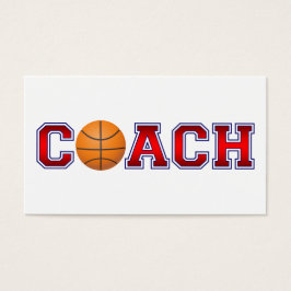 Nice Coach Basketball Insignia Visitekaartjes