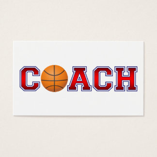 Nice Coach Basketball Insignia Visitekaartjes