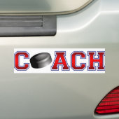 Nice Coach Hockey Insignia Bumpersticker (Op auto)