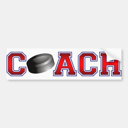 Nice Coach Hockey Insignia Bumpersticker (Voorkant)