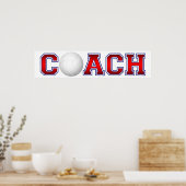 Nice Coach Volleyball Insignia 1 Poster (Keuken)