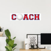 Nice Coach Volleyball Insignia 1 Poster (Thuiskantoor)