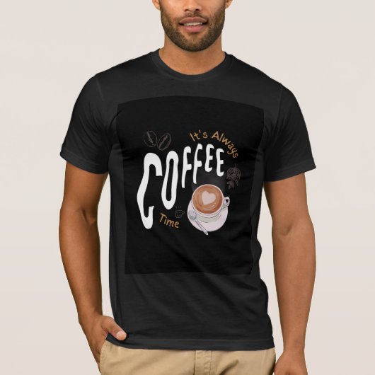 Nice coffee cup design  t-shirt (Voorkant)