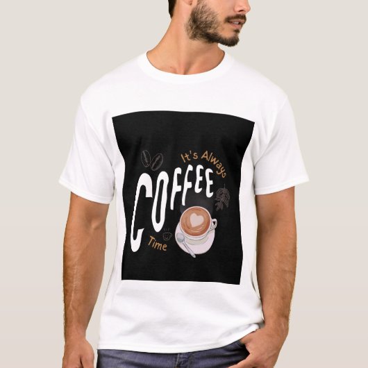nice coffee cup design t-shirt (Voorkant)