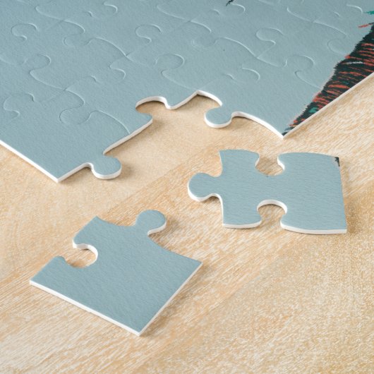 Nice Côte d'Azur Negresco illustratie Frankrijk Legpuzzel (Zijkant)