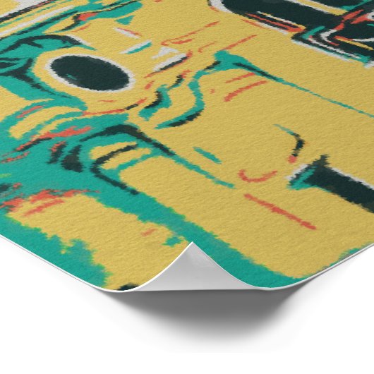 Nice Côte d'Azur Negresco illustratie Frankrijk Poster (Hoek)