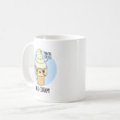 Nice Cream Funny Ice Cream Pun Koffiemok (Voorkant links)