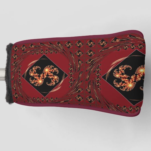 "Nice Day" Energy Golf Head Covers: Vibrant Red Fr Golfheadcover (Voorkant)