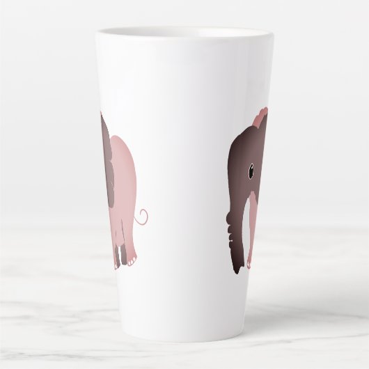 Nice Elephant Latte Mok (Voorkant)