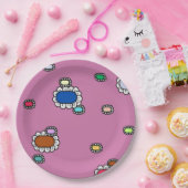 nice flowers papieren bordje (Feest)