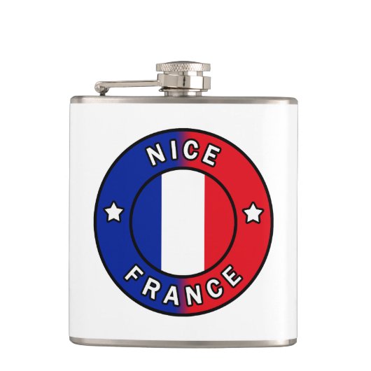 Nice France Heupfles (Voorkant)