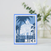  Nice France Hotel Briefkaart (Staand voorkant)