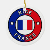 Nice France Keramisch Ornament (Voorkant)