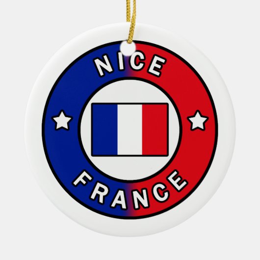 Nice France Keramisch Ornament (Voorkant)