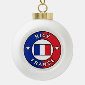 Nice France Keramische Bal Ornament (Voorkant)