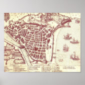 Nice France Map Poster (Voorkant)