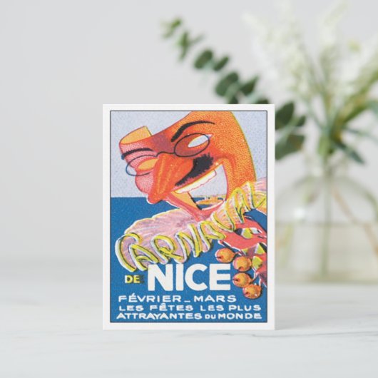  Nice France Mars Briefkaart (Staand voorkant)