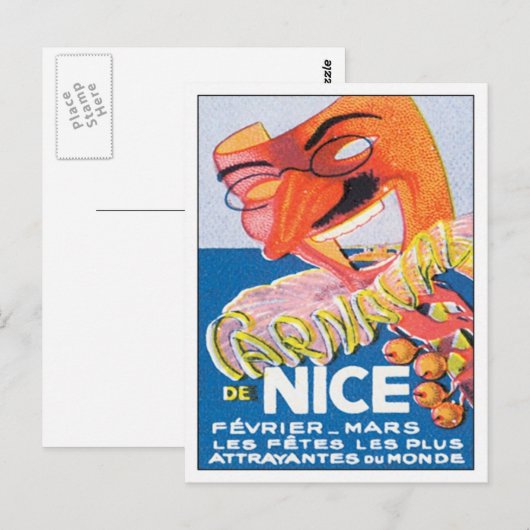  Nice France Mars Briefkaart (Voorkant / Achterkant)