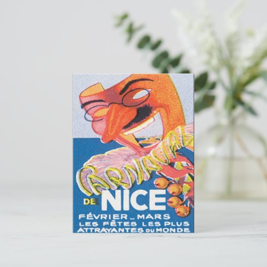  Nice France Mars Briefkaart (Staand voorkant)