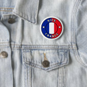 Nice France Ronde Button 5,7 Cm (In situ)
