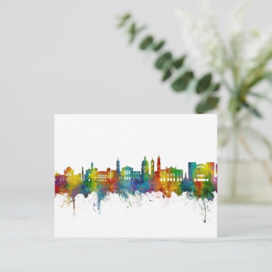 Nice France Skyline Briefkaart (Staand voorkant)
