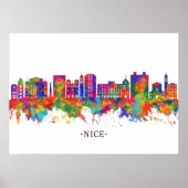 Nice France Skyline Poster (Voorkant)